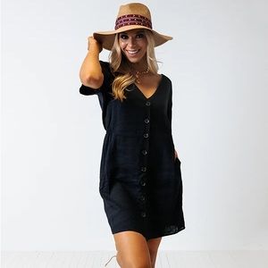 Navy V-Neck Romper